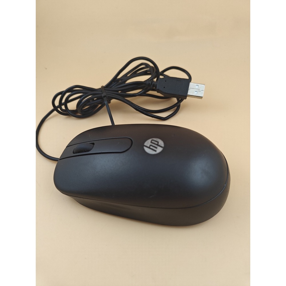 HP USB Wired Optical Mouse Ergonomic Black OEM SM-2022 672652-001 PC Laptop
